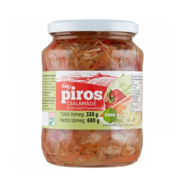CBA Sliced mixed Pickles (Vegyes vágott savanyúság, csalamádé) 680g/330g