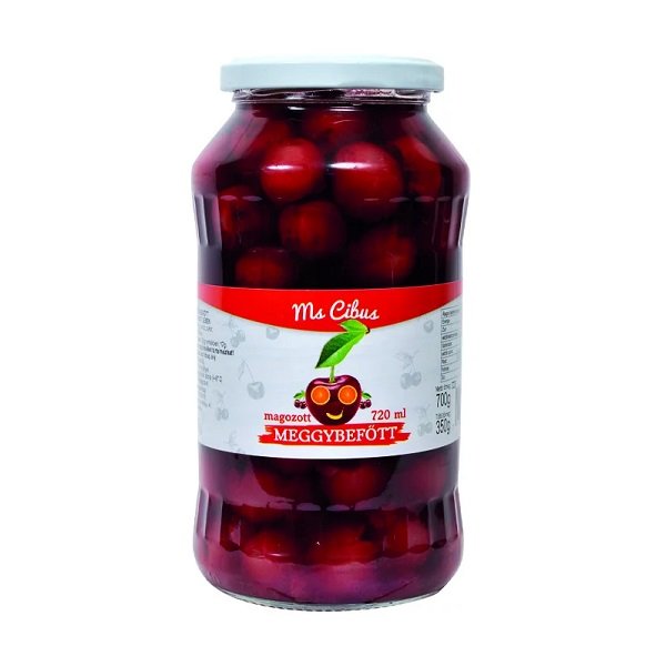 Pitted sour cherry compote (Magozott meggybefőtt) 700 g / 350 g Cibus