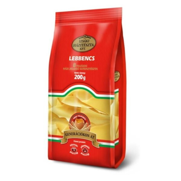 Lebbencs dry pasta (Lebbencs, 8 tojasos száraztészta) 200 g Izsáki